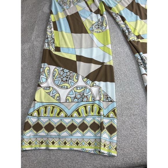 Chicos 1 Cyclone Print Palazzo Pant Multicolor Size 8 Or Medium Wide Leg Pull On - Picture 9 of 10
